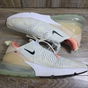 Nike Air Max 270 White Sanddrift Men's Sneakers Shoes Size 10 Swoosh